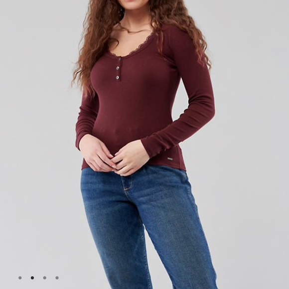 hollister henley tee